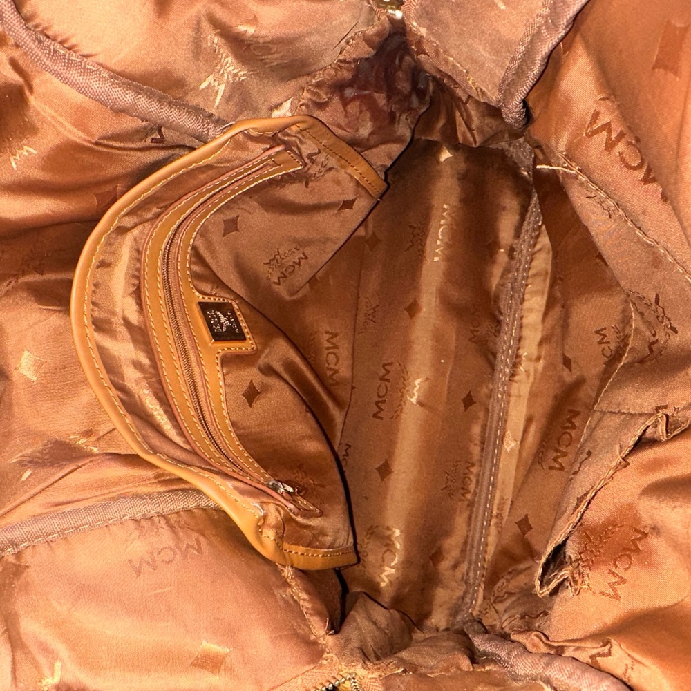 MCM Cognac Visetos Backpack - Picture 7 of 7